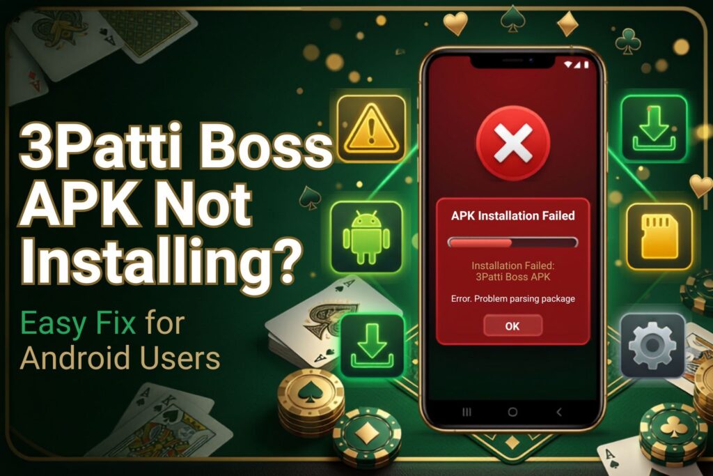 3patti boss APK not installing