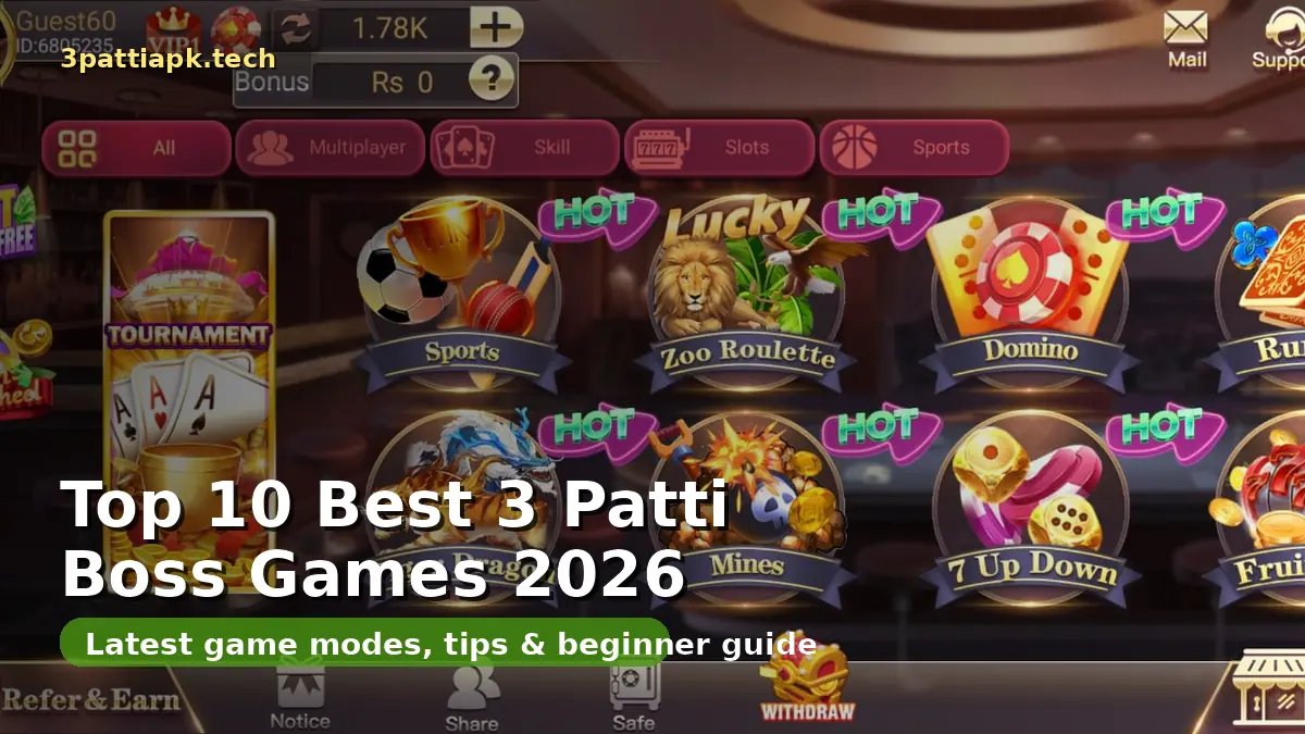 Top 10 Best 3 Patti Boss Games to Play in 2026
